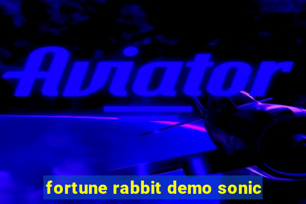 fortune rabbit demo sonic